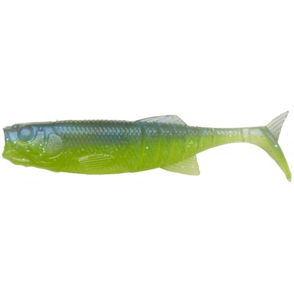 Savage Gear Ned Minnow - Electric Blue and Chartreuse