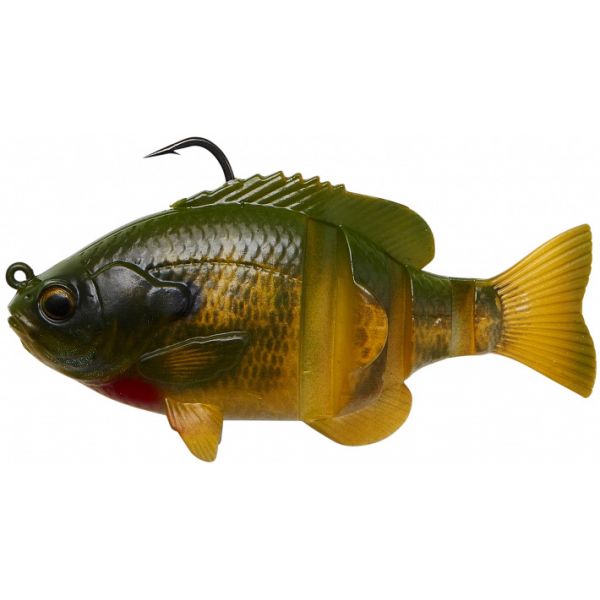 Savage Gear 3D Bluegill RTF Swimbait - 4in - Vivid Gill