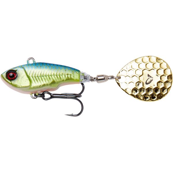 Savage Gear Fat Tail Spin - 1/3oz - Emerald Shiner