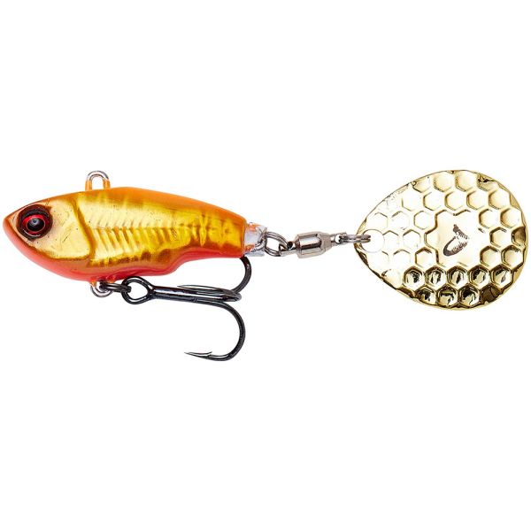 Savage Gear Fat Tail Spin - 3/4oz - Orange and Gold