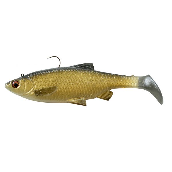 Savage Gear 3D Baitfish Paddletail Lure 3in Golden Shiner