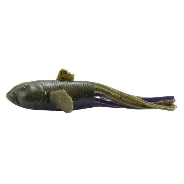 Savage Gear 3D Goby Tube Lure 3-1/2in Pumpkin Green/Purple Belly