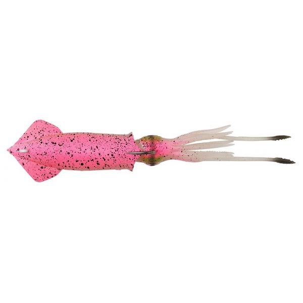 Savage Gear 3D TPE Swim Squid - 10in - Pink Glow