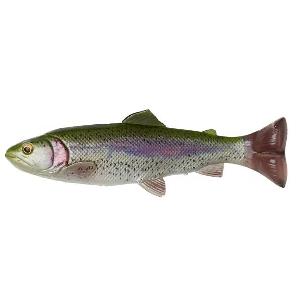 Savage Gear 4D Splitfin Pulse Tail Trout Lure - 10in - Ghost Trout