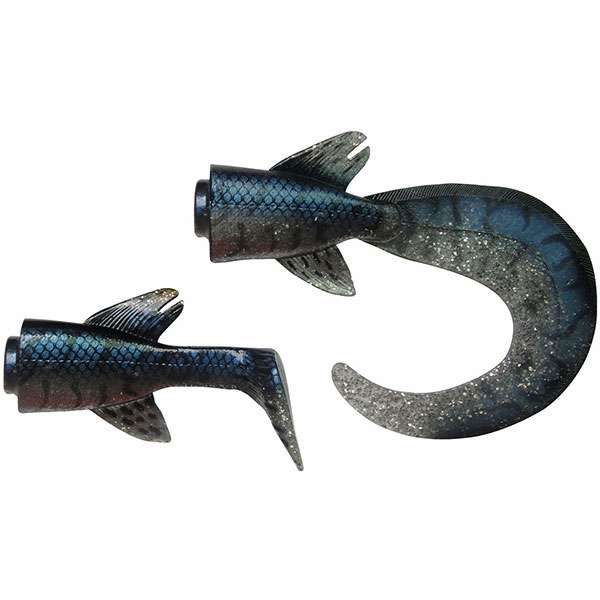 Savage Gear Hybrid Pike Tails f/ 10 in. Pike Black Orange Pike