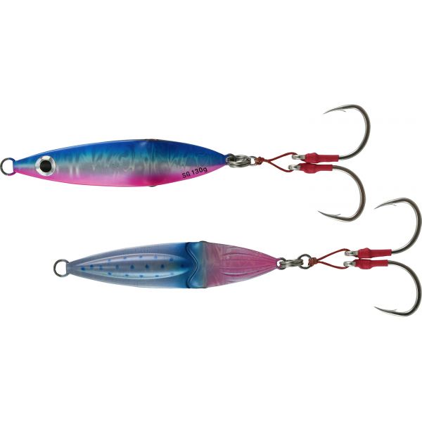 Savage Gear Squish Erratic Fall Jig - 4-1/8in - Blue Pink