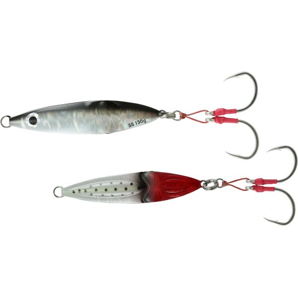 Savage Gear Squish Erratic Fall Jig - 4-1/8in - Dirty Silver/Lumo