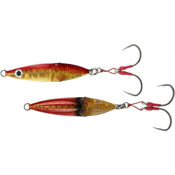 Savage Gear Squish Erratic Fall Jig - 4-1/8in - Gold/Red