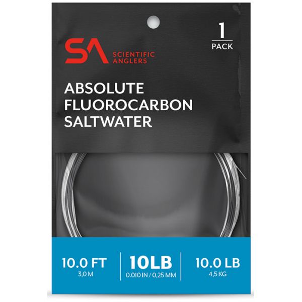 Scientific Anglers Absolute Fluorocarbon Saltwater Leader 10ft - 12lb