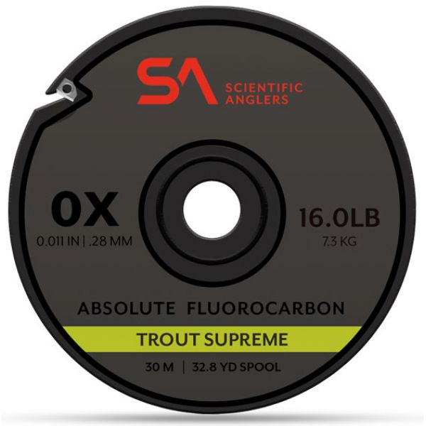 Scientific Anglers Absolute Fluorocarbon Trout Supreme Tippet 30m - 6X