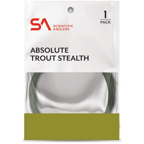 Scientific Anglers Absolute Trout Stealth Leader - 7.5ft - 3X