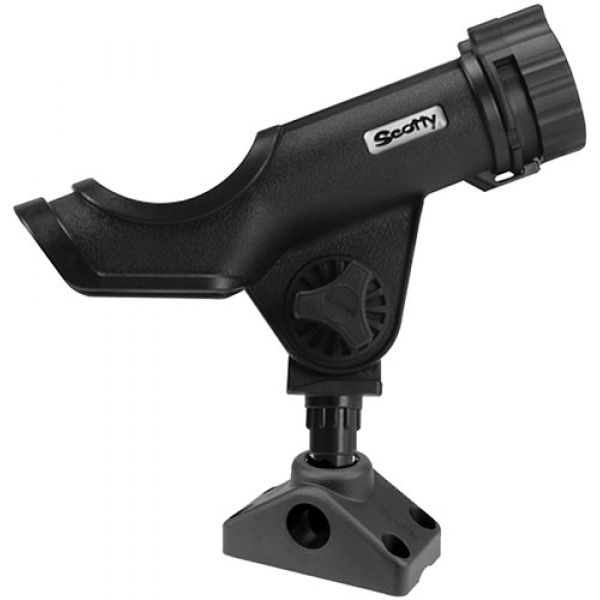 Scotty 230-BK Power Lock Rod Holder - Black - w/ 241 Side/Deck Mount