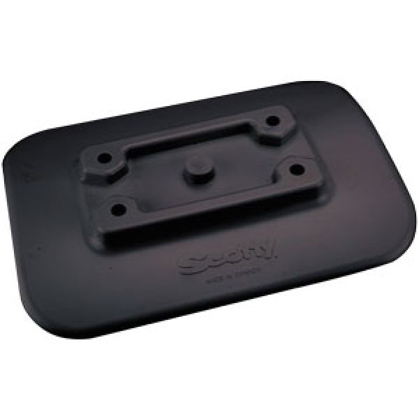 Scotty 341-BK Glue-On Mount Pad f/ Inflatable Boats - Black