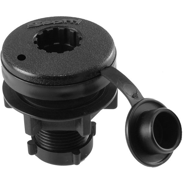 Scotty 444-BK Compact Threaded Round Deck Mount