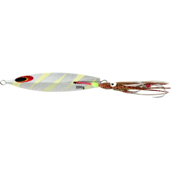 Sea Falcon Drain Inchiku Jig - 120g - Lightning Glow Silver