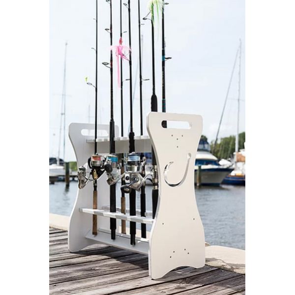 Sea Racks Rod Rack - Hook Cut-Out White