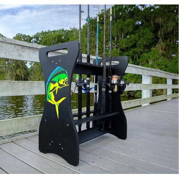 Sea Racks Rod Rack - Tri-Color Mahi Black