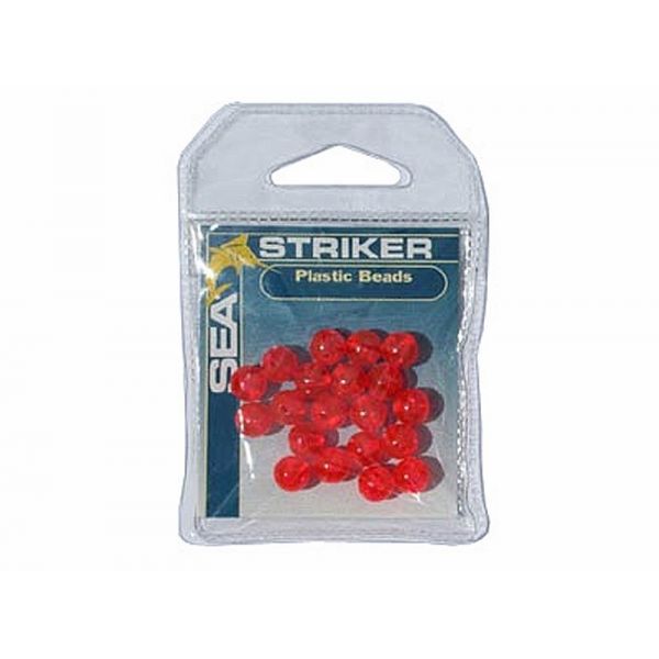 Sea Striker 6RB Round Plastic Beads - Red