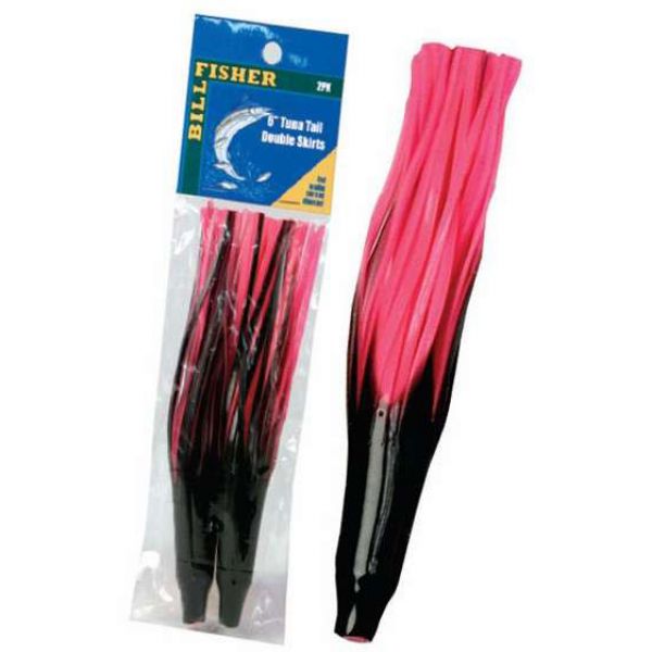 Sea Striker Billfisher Tuna Tail Skirts 6'' 2Pk RBK Red/Black