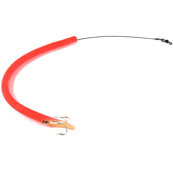 Sea Striker Standard Cuda Tube 12'' Fluorescent Red