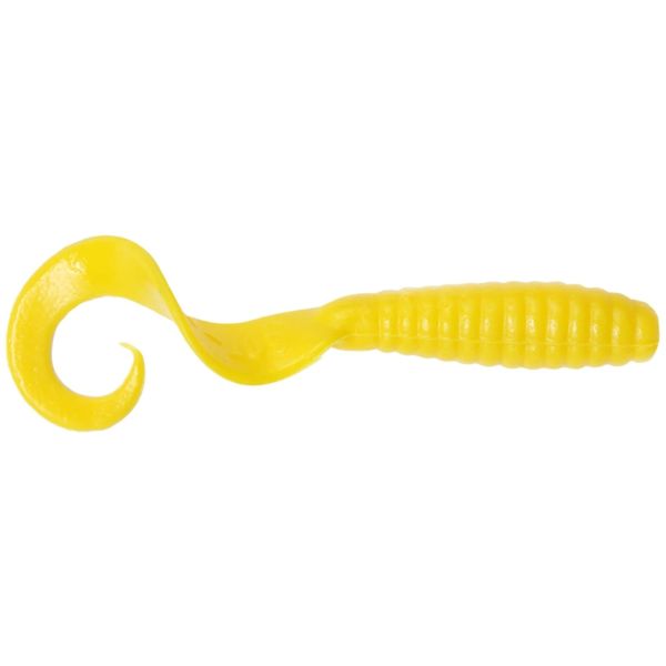 Sea Striker H4CT20 Got-Cha 4'' Curltail Grubs 20 Pack 2 Yellow