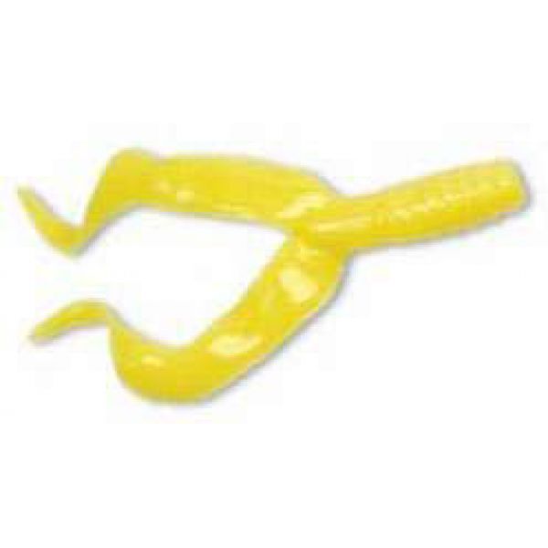 Sea Striker H4TT10 Got-Cha 4'' Twintail Grub 10 Pack 2 Yellow