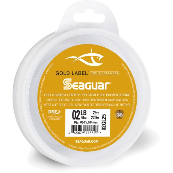 Seaguar Gold Label Fluorocarbon Leader - 2lb - 25yds