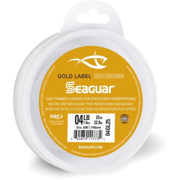 Seaguar Gold Label Fluorocarbon Leader - 4lb - 25yds