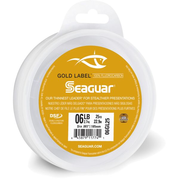 Seaguar Gold Label Fluorocarbon Leader - 6lb - 25yds