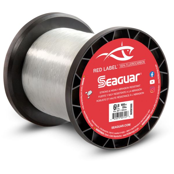 Seaguar Red Label Fluorocarbon Line - 6lb - 1000yds