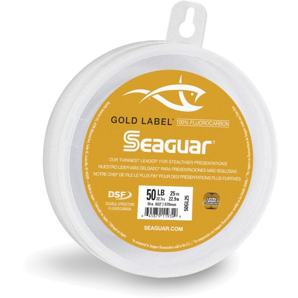 Seaguar Gold Label Fluorocarbon Leader - 50lb - 25yds