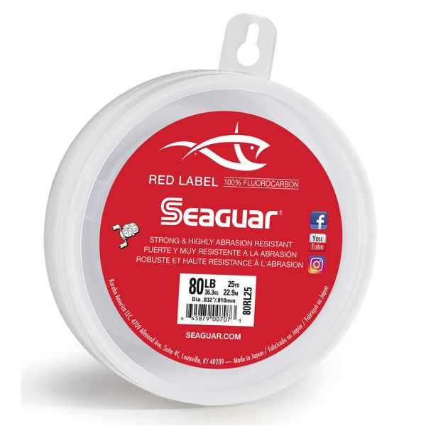 Seaguar 80RL25 Red Label Fluorocarbon Leader