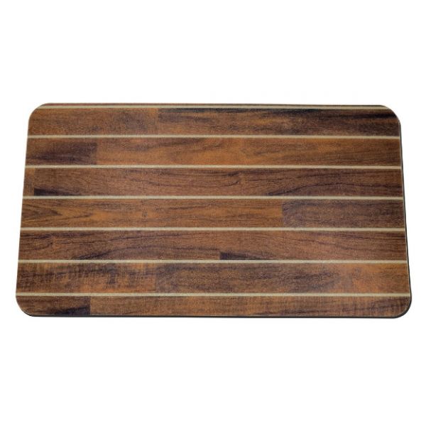 SeaTeak 60014 Teak and Light Holly Anti-Fatigue Mat - 20 in. x 36 in.