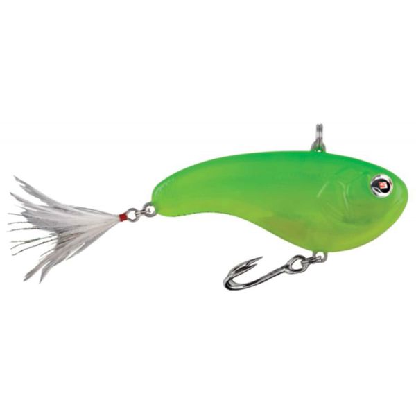 Sebile Flatt Shad Snagless Lure 2in Hot Lime