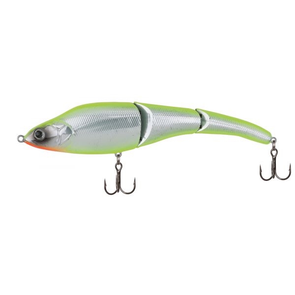 Sebile Magic Swimmer Lure - 3-3/4in Sinking Chrome Chartreuse