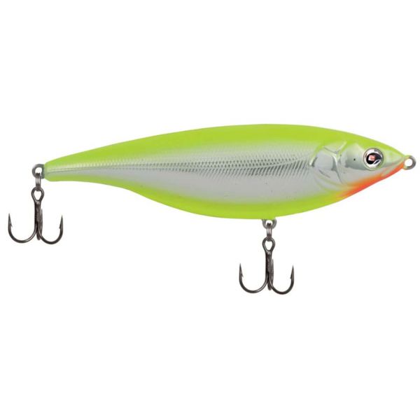 Sebile SS-060-SU Stick Shadd Lure - Suspending Chrome/Chartreuse