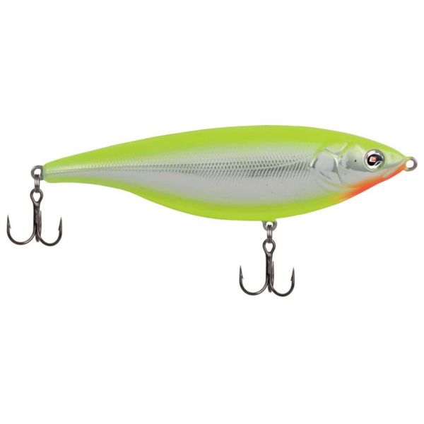 Sebile SS-072-SU Stick Shadd Lure - Suspending Chrome/Chartreuse