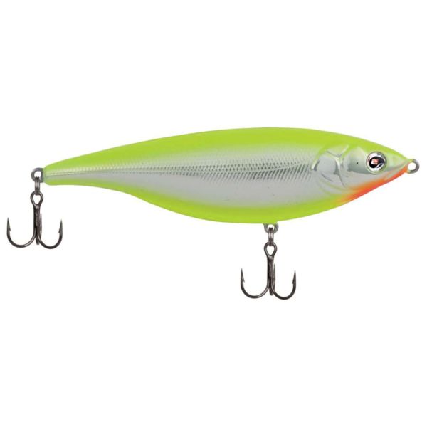 Sebile SS-090-FL Stick Shadd Lure - Floating Chrome/Chartreuse