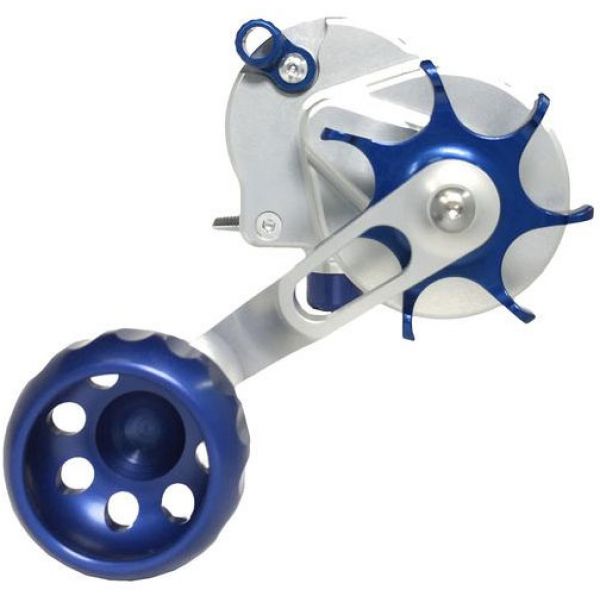 Seigler Reels R503R SS Small Star Conventional - Silver/Blue