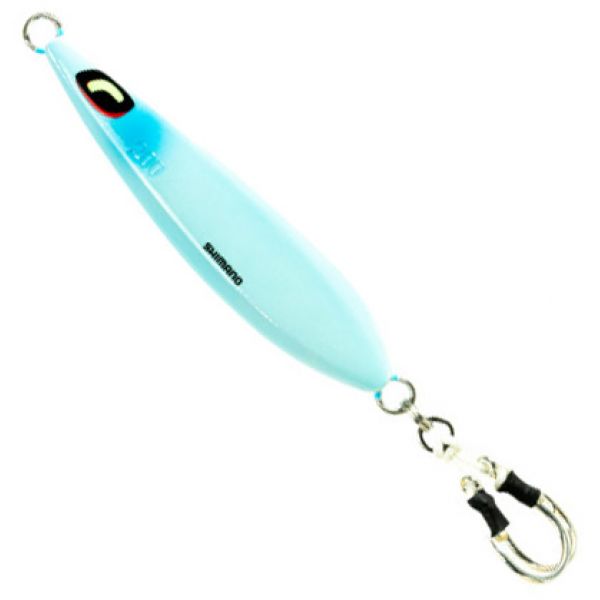 Shimano Butterfly Wing-Fall Jig - 80g - Blue Glow