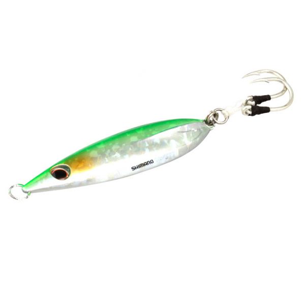 Shimano BFLFF100 Butterfly Flat-Fall Jigs 100g GS Green Silver