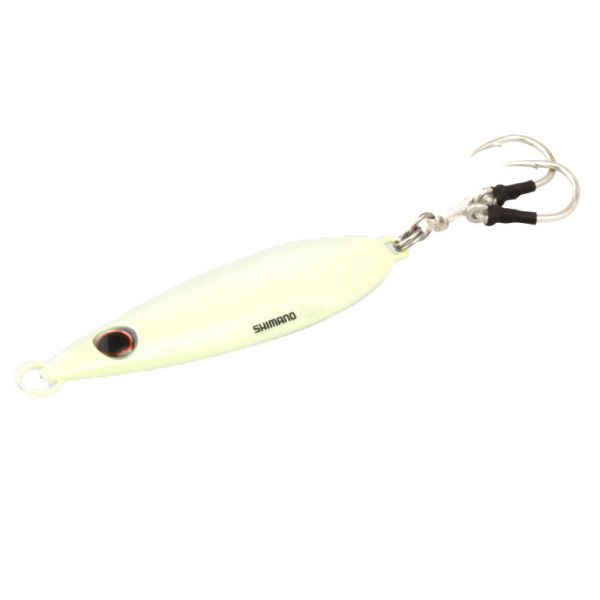 Shimano BFLFF100 Butterfly Flat-Fall Jigs 100g SG Super Glow