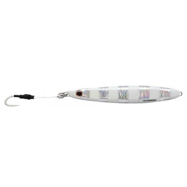 Shimano BFLFS112 Butterfly Flatside Jig - 112g Zebra Glow