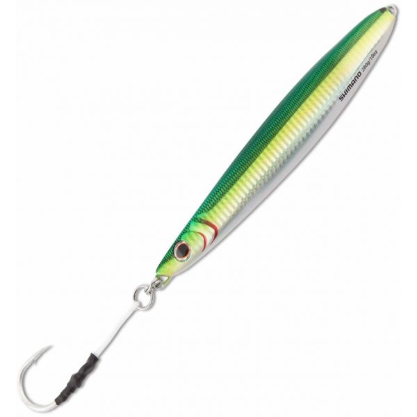 Shimano BFLFS112 Butterfly Flatside Jig - 112g Green Silver