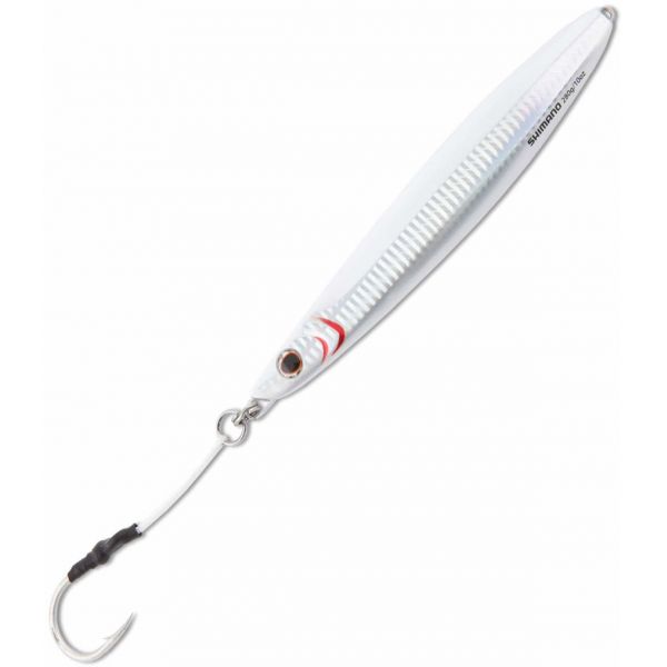 Shimano BFLFS140 Butterfly Flatside Jig - 140g White Silver