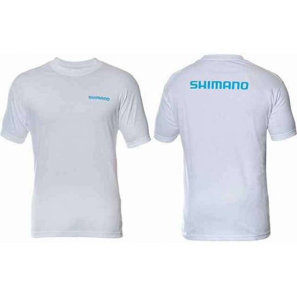 Shimano Brand Cotton Tee Short Sleeve White - Large