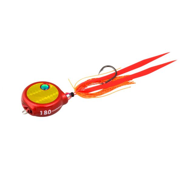 Shimano EJ706 Lucanus Flat Fall Jig - 60g Red/Gold