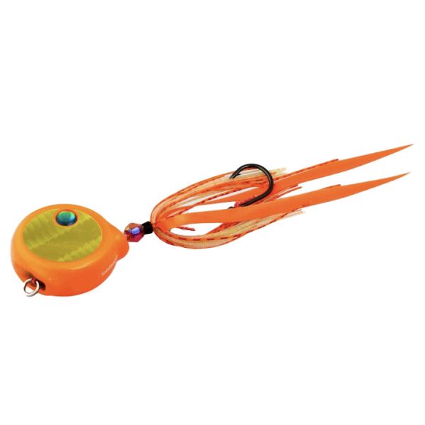 Shimano EJ708 Lucanus Flat Fall Jig - 80g Orange/Gold