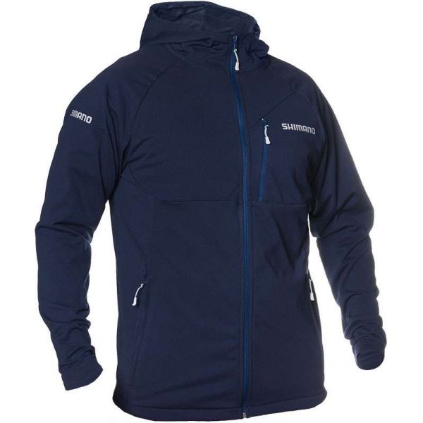 Shimano Escudo Full Zip Hoodie - Navy - Medium