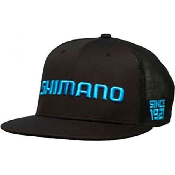 Shimano Flat Bill Hat - Black - M/L